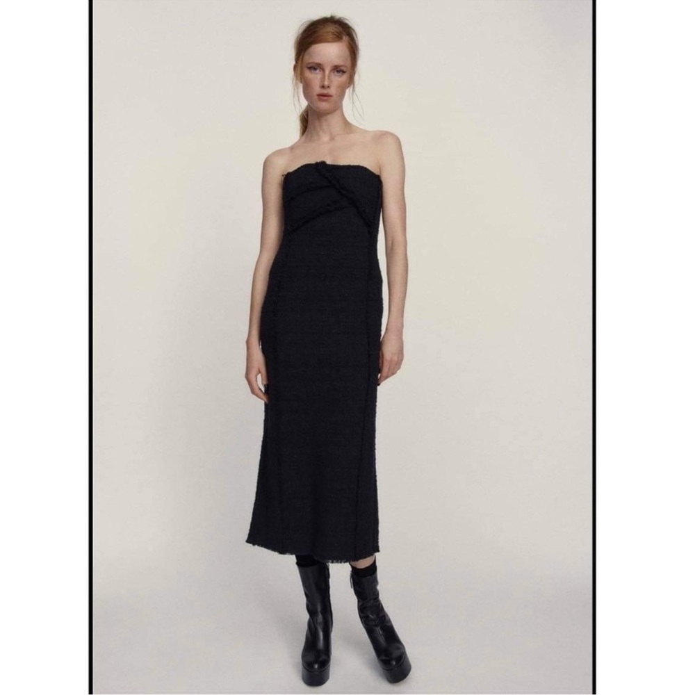Zara textured dress limited edition NWT